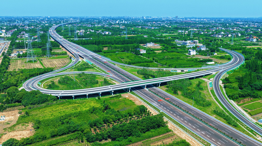 近期拍摄的浙江苏台高速公路（二期）。