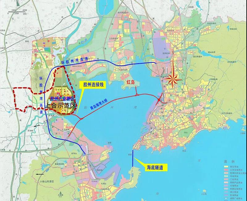 胶州与青岛主城区距离将缩短至20公里,15分钟车程,将成为胶州市进出